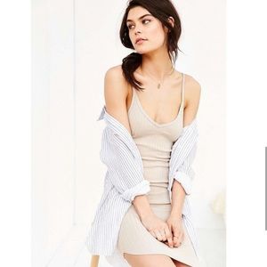 Urban Outfitters Out From Under Nude Ribbed Dress